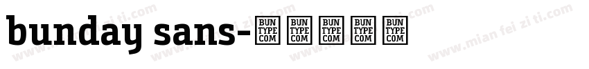 bunday sans字体转换